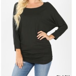 Zenana Dolman- Black- Size Medium- New